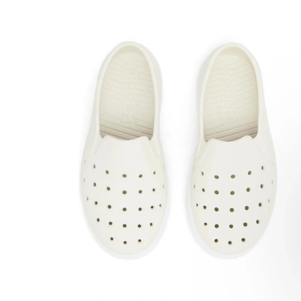 Kids Beige Slip-On Water Shoes like preppy crocs